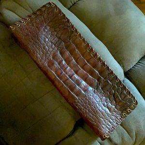 Brown Croc Purse
